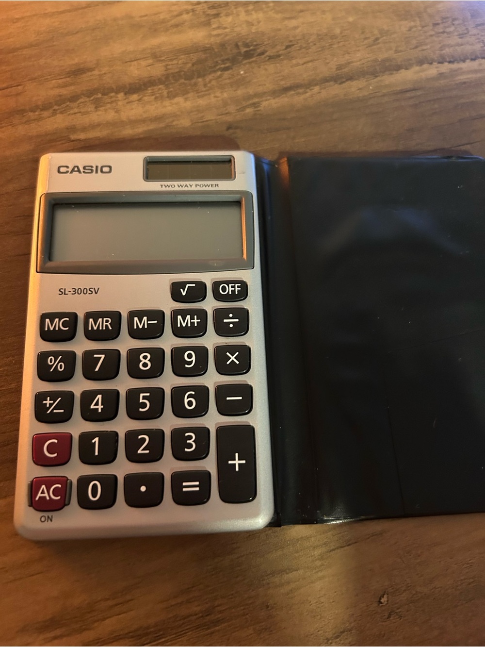 Casio Silver Solar-Powered Calculator